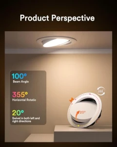 Smart Gimbal Recessed Lighting 6 Inch, Lumary