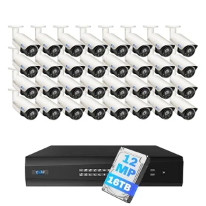 64 Channel UltraHD 12MP 6K PoE Security Camera System — Security Camera, GW Security