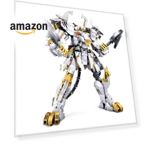 Flexible Cool White Tiger Warrior Model Kit — Construction Kits, HIGH GODO