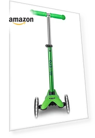Mini Deluxe LED Three-Wheeled Scooter — Balance Bikes, Micro