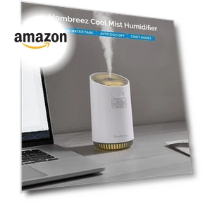 Mini Humidifier with LED Light — Air Moisturizers, HomBreez
