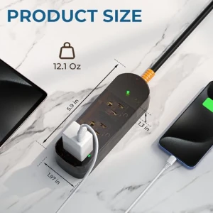 Weatherproof Surge Protector Power Strip, ZZJ