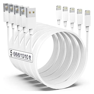 MFi Certified iPhone Charger 5pack, AZMOGDT