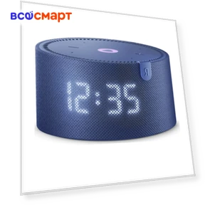Smart Speaker Mini Plus with Clock, Blue — Portable Audio, Yandex