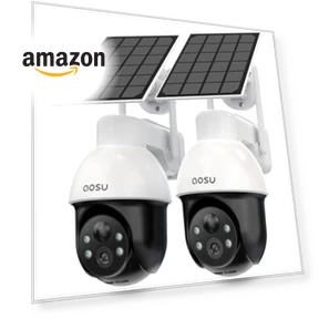 Solar Security Cameras System Wireless Outdoor — Security Cameras, AOSU