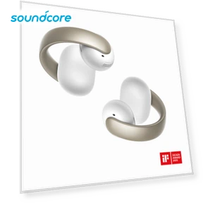 Open-Ear Clip-On Earbuds with Adaptive Comfort — In-Ear Headphones, Soundcore