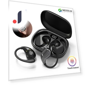 Bluetooth Headphones with LED Display — Over-Ear Headphones, Meiteai-Electronics