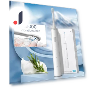 Electric Toothbrush with UV Sterilization — Ultrasonic, Light makeup