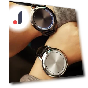 Fashionable Men's LED Touch Watch with Round Dial — Men's Timepieces, liannian