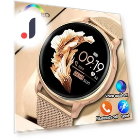 Gold Luxury Smart Watch for Women — Smartwatches, SACOSDING