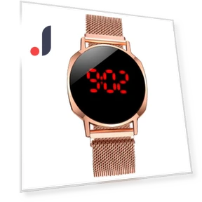 LED Touch Men's Watch with Lazy Magnet and Woven Strap — Timepieces, Warm clothes family