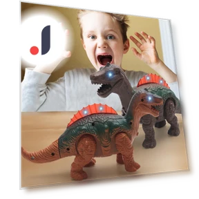 Light Up Dinosaur Electronic Walking Robot — Interactive Learning Devices, superhero