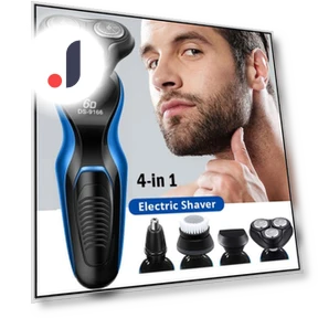 Multifunctional Rechargeable Men's Electric Shaver — Nose & Ear Trimmers, Smart Mouse