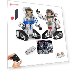 Remote Control Motorized Astronaut Robot Building Blocks — Construction Kits, MOLD KING
