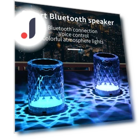 Smart Bluetooth Speaker with AI — Portable Audio, Crowner