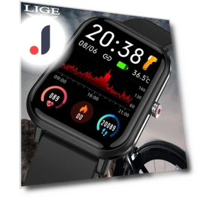 Smart Fitness Watch with Full Touch Screen — Smartwatches, LIGE