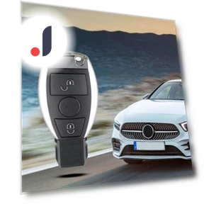Smart Key Fob with 2 Buttons — Keyless Entry, CAR COME