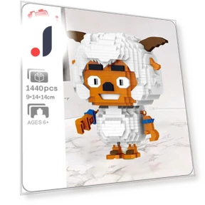 Strong Smart Sheep Stupid Wolf Cartoon Animal Monster Pet Mini Diamond Blocks Bricks Building Toy — Construction Kits, Fun Building Blocks