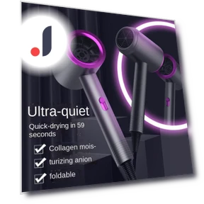 Ultra-thin Portable Hair Dryer with Negative Ions — Dryers & Accessories, Yiran Furniture