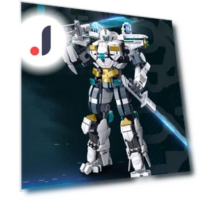 White Guardian Robot Warrior Building Blocks — Construction Kits, Chenxq