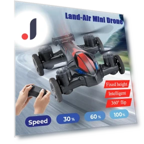 2-in-1 Radio-Controlled Drone Land-Air — Remote Control Aircraft, JJRC