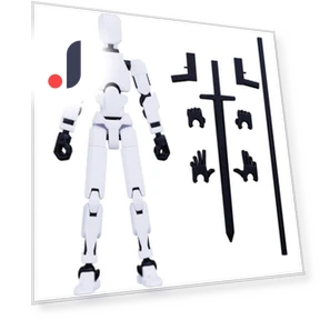 3D Printed Titan Robot Mobile Doll Set — Collectible Statues, aprecious
