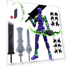 3D-Printed Titan Robot Mobile Doll Set — Collectible Statues, Winnerer Saturn
