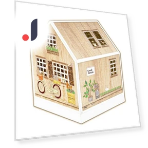 3D Puzzle Love Tree Hut House with LED Touch Ball — Puzzles, Board M Factory