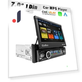7-inch Wireless Android Auto CarPlay 1Din Video Multimedia MP5 Player — Stereo Receivers, Reakosound