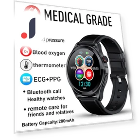 AMOLED Smart Watch with ECG+PPG Health Monitoring — Smartwatches, Lucky Start