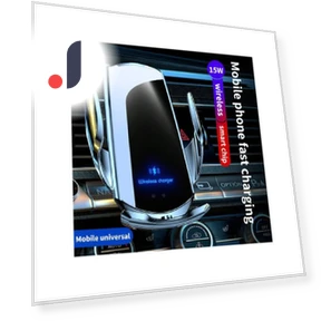 Automatic Clamp Smart Sensor 15W Wireless Car Charger — Chargers, HMC