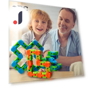 Colorful Puzzle 3PC — Blocks, Ice Beauty