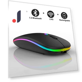 Dual Mode Bluetooth Mouse with Charging — Mouse Pads, Faylisvow
