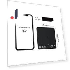 Espresso Coffee Kitchen Scale with Smart Timer — Weight Management Tools, Build My Home
