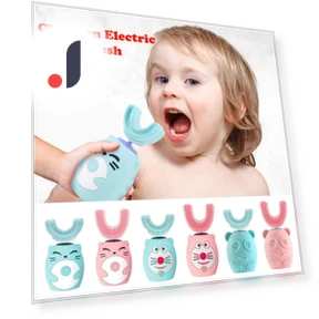 Kids' U-Shaped Electric Toothbrush — Kids' Electric Toothbrushes, Light makeup
