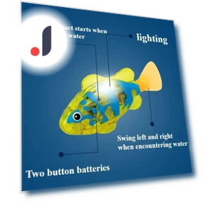 LED Electronic Fish Cat Interactive Toy — Bath Time Fun, Stone Home