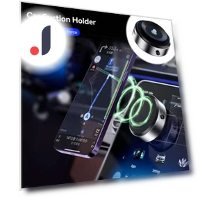 Magnetic Wireless Phone Holder with Charging Function — Dashboard Installation Kits, Auto Accessories Home