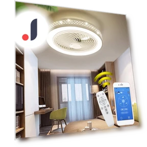 Modern Smart LED Ceiling Fan with Light — Ceiling Fans, The Romantics