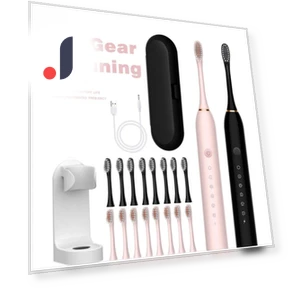 Powerful Sonic Electric Toothbrush — Electric Toothbrush Heads, Light makeup