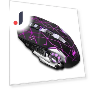 Rechargeable Wireless Silent USB Optical Ergonomic Gaming Mouse — Mouse Pads, YSZQ