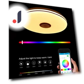 RGB Ceiling Light with Adjustable Brightness — Overhead Lighting, Crown Global
