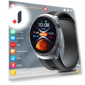 Smart Watch with Air Pump, Sphygmomanometer, ECG, Blood Pressure Monitoring — Smartwatches, SACOSDING