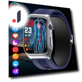 Smart Watch with ECG, Air Pump Cushion, True Blood Pressure, Oxygen, Temperature, Heart Rate Monitor — Smartwatches, SACOSDING