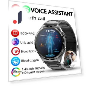 Smart Watch with ECG+PPG Blood Body Components Monitor — Smartwatches, Lucky Start