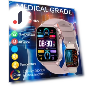 Smartwatch with ECG & PPG Non-Invasive Uric Acid Monitoring — Smartwatches, Zodvboz