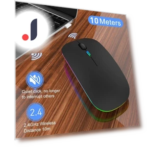 Ultra-thin Silent Rechargeable Wireless Mouse — Mouse Pads, Living style