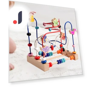 Wooden Bead Maze Toy — Infant & Early Childhood Playthings, Closet of Beauty