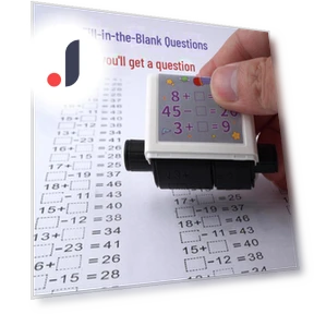 Automatic Roller Stamp for Math Fill-in-the-Blanks — Counting & Math, AI Supermarket