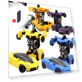 Deformation Car Toy with One Key — Miniature Vehicles, Kvvdi