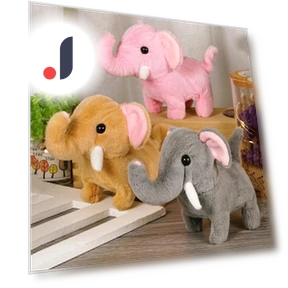 Electronic Pet Simulator Elephant — Interactive Animal Companions, Bai Fen Bai Toys